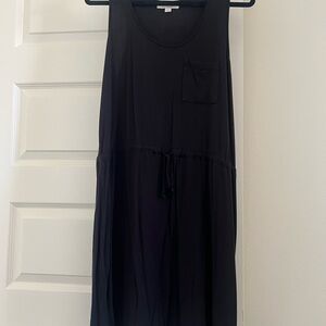 Olive & Oak Black Midi Dress with Pocket